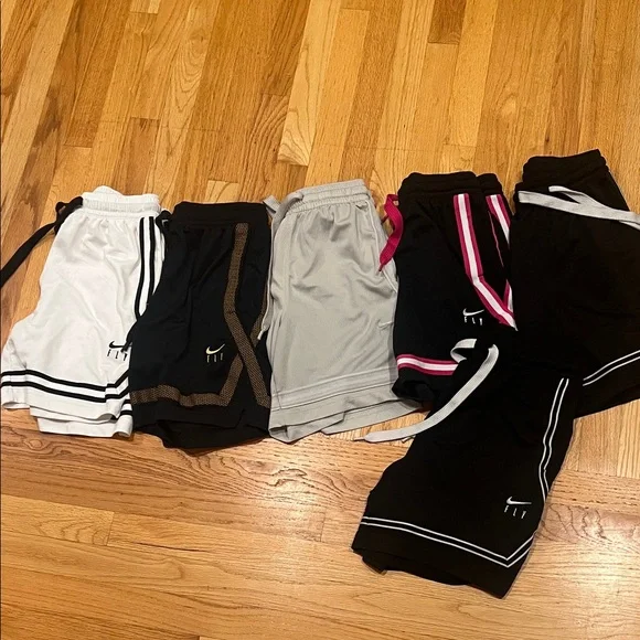 Nike Women’s Basketball Shorts Set - Black, White, Gray, Pink - Picture 2 of 5
